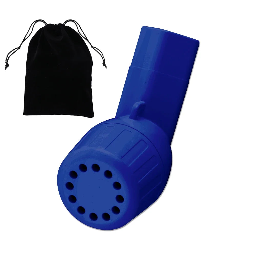 Le Souffle Libre bleu — entraîneur respiratoire anti-stress avec pochette de rangement 4