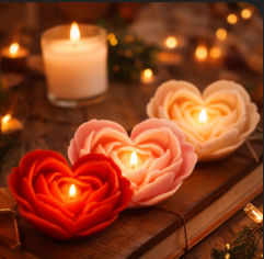 Bougie parfumée cadeau romantique emballage élégant – La Promesse du Soir | Passion Intime