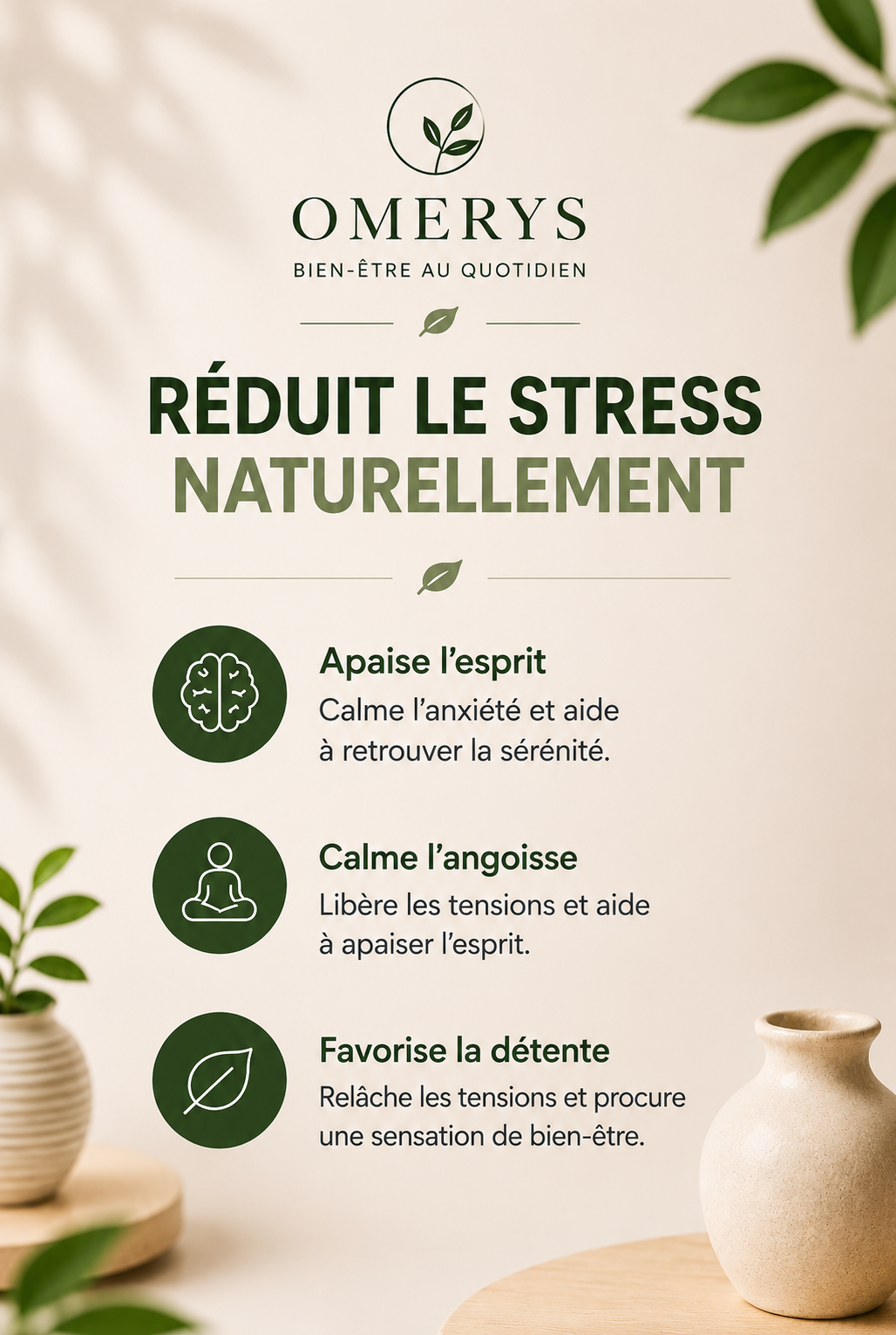 Entraîneur respiratoire Omerys - réduit le stress naturellement, apaise l'esprit, calme l'angoisse et favorise la détente au quotidien