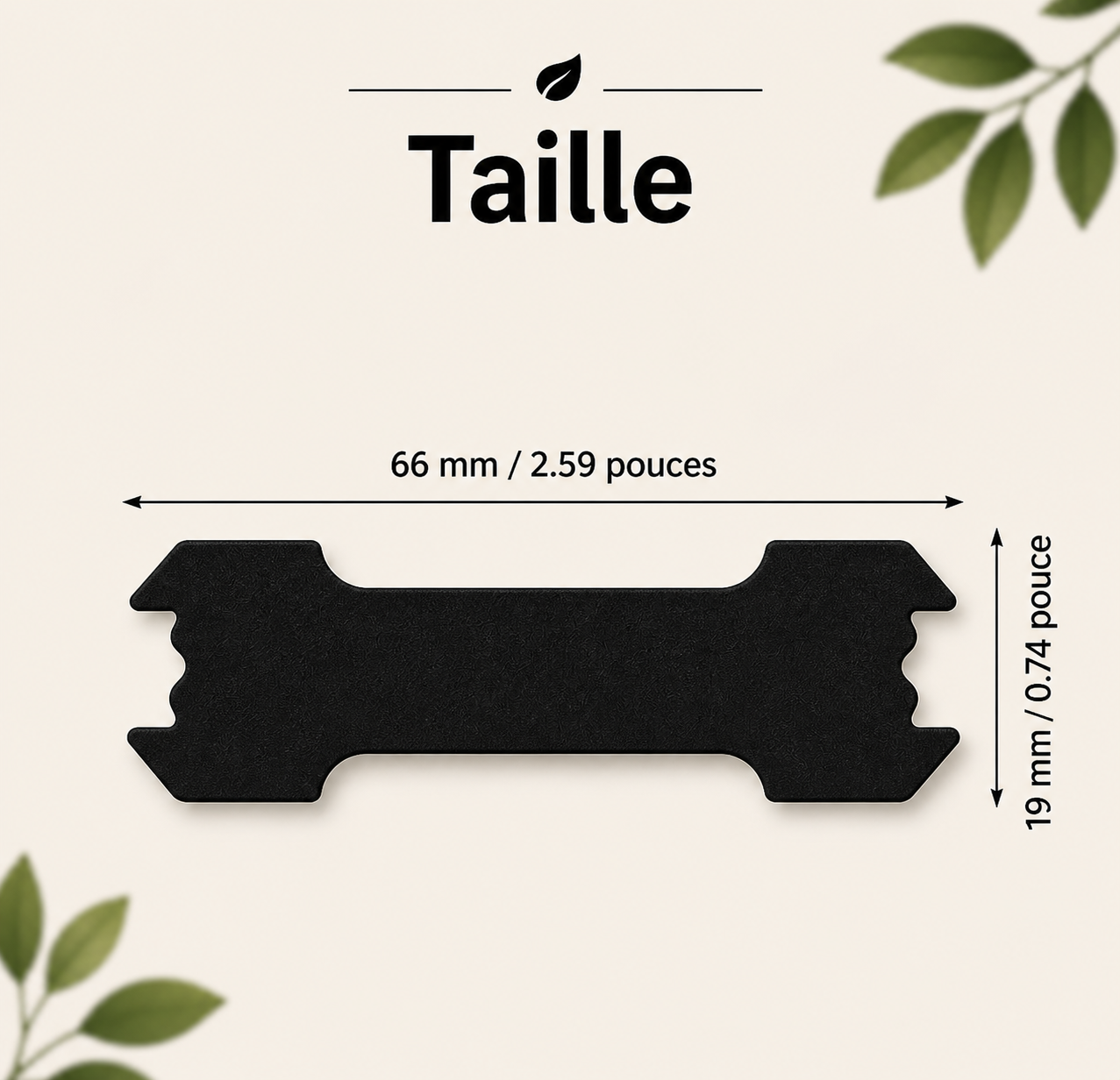 Taille bandelette nasale : 66 mm x 19 mm — Le Silence de Nuit

