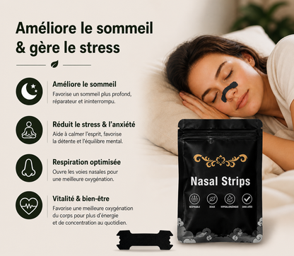 Bandelettes nasales pour améliorer le sommeil et réduire le stress — Le Silence de Nuit