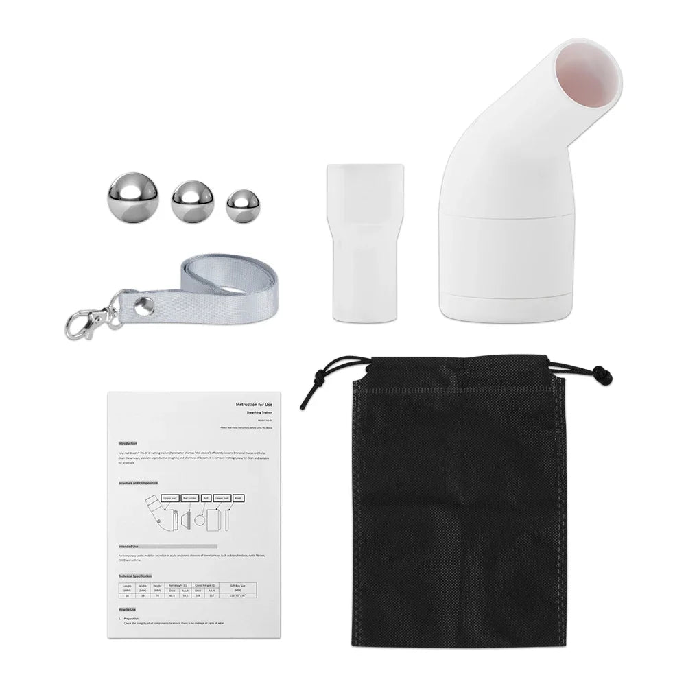 Contenu Le Souffle Libre Upgraded — 3 billes acier, embouts interchangeables, pochette et notice