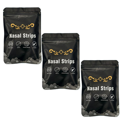 Pack de 3 sachets de bandelettes nasales hypoallergéniques pour mieux respirer la nuit"