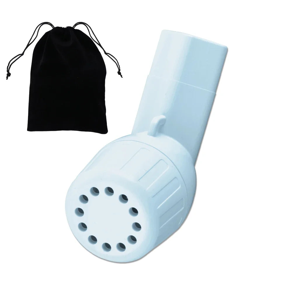 Le Souffle Libre blanc Sky — entraîneur respiratoire anti-stress, design épur